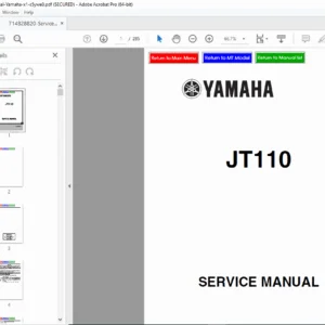 Yamaha JT110 Service Manual PDF DOWNLOAD