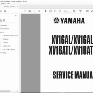 Yamaha XV1600 Road Star Service Manual  XV16AL & XV16ATL Repair Guide PDF