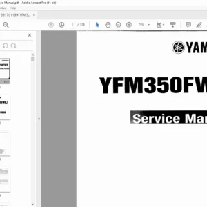 Yamaha YFM350FWB Service Manual PDF Download