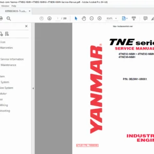 Yanmar 4TNE92 & 4TNE98 Diesel Engine Service Manual PDF