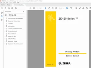 Zebra ZD420 Desktop Printer Service Manual Complete Repair Guide PDF