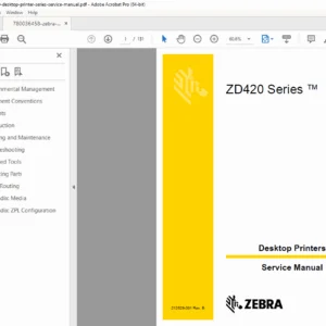 Zebra ZD420 Desktop Printer Service Manual Complete Repair Guide PDF