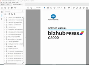 bizhub PRESS C8000 Production Printer Service Manual PDF