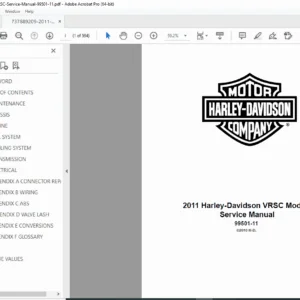 2011 Harley-Davidson VRSC Models Service Manual PDF (99501-11)