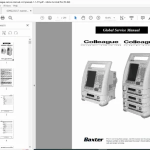 Baxter Colleague Volumetric Infusion Pump Service Manual PDF