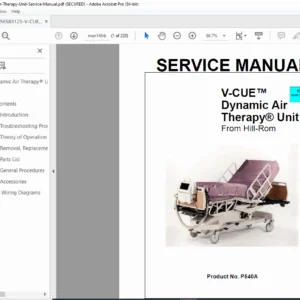 Hill-Rom V-CUE Dynamic Air Therapy Unit Service Manual – PDF