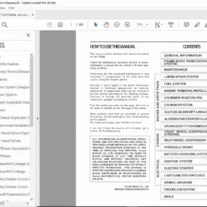 Honda TA200 Service Manual (Maintenance, Engine, Electrical, Wiring) PDF