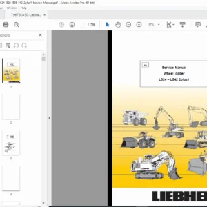 Liebherr L524–L542 2plus1 Wheel Loader Service Manual PDF