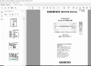 Onkyo HT-R680 AV Receiver Service Manual –  PDF DOWNLOAD
