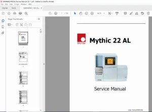 Orphée Mythic 22 AL Hematology Analyzer Service Manual PDF