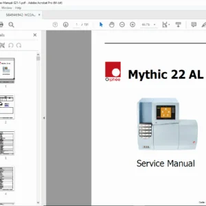Orphée Mythic 22 AL Hematology Analyzer Service Manual PDF