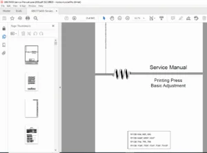 Ryobi 680 750 Series Printing Press Service Manual PDF