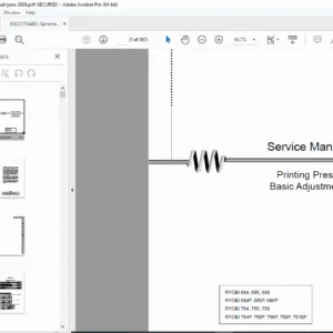 Ryobi 680 750 Series Printing Press Service Manual PDF