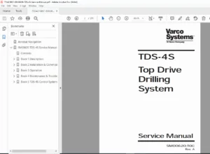 Varco TDS-4S Top Drive Service Manual PDF (1998)