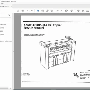 Xerox 3030 Copier Service & Repair Manual PDF – Official 1997 Edition