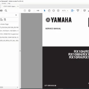 Yamaha Apex RX10 Snowmobile Service Manual RX10H / RX10M / RX10R PDF