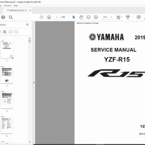 Yamaha YZF-R15 V3 Service Manual 2019 PDF DOWNLOAD