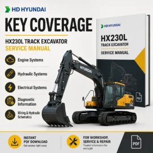 Hyundai HX230L Crawler Excavator Factory Service & Shop Manual - PDF DOWNLOAD