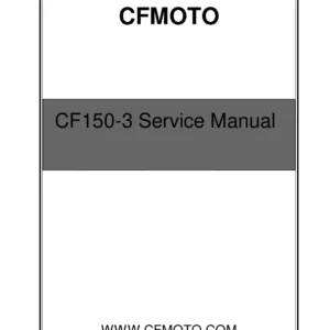 CFMOTO 150NK (CF150-3) Motorcycle Service Manual PDF Download cover page page 1