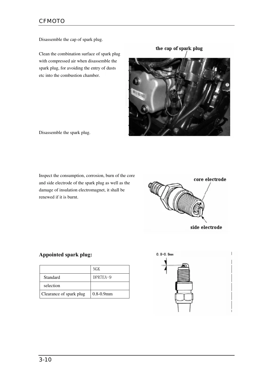 CFMOTO CF150T-5i & CF125T-21i Scooter Service Manual PDF Download sample page page 52