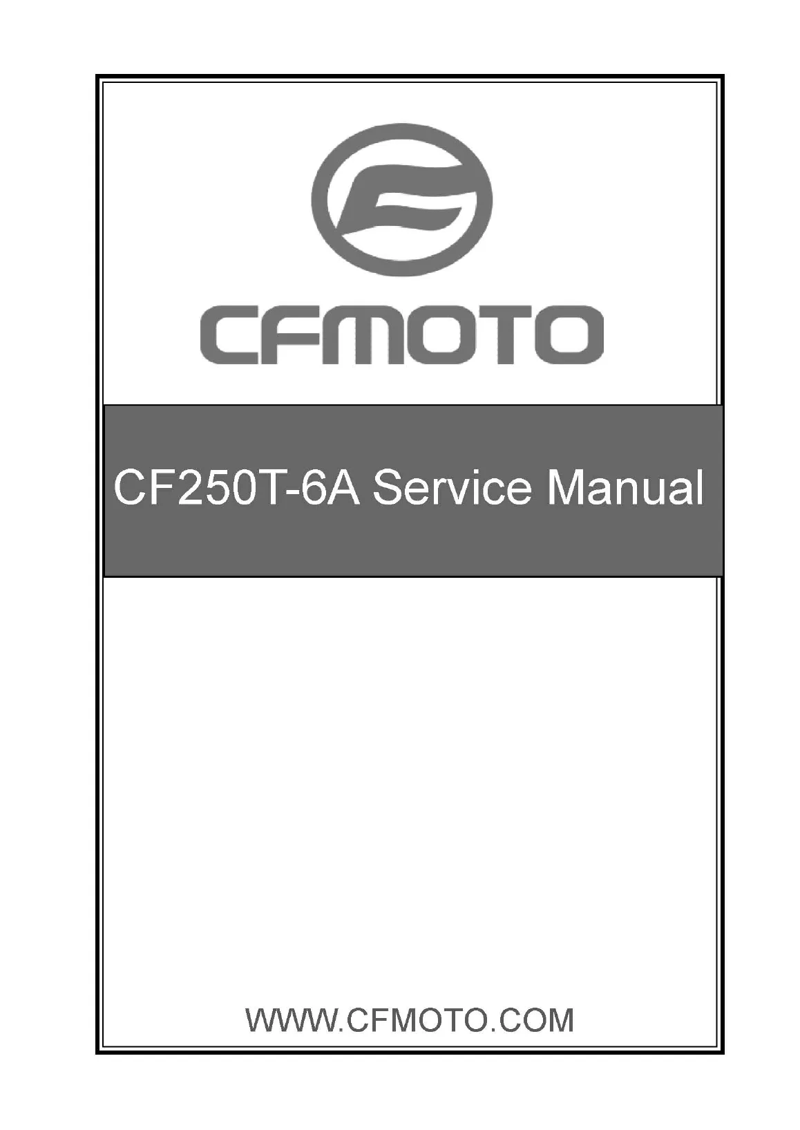 CF250T-6A JetMax Technical Service Manual PDF Download