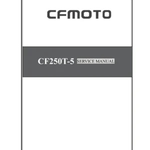 CFMoto CF250T-5 (V5) Technical Service Manual PDF Download cover page page 1