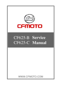 CFMOTO CF625-B / CF625-C X6 EFI Technical Service Manual PDF Download cover page page 1