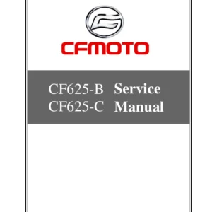 CFMOTO CF625-B / CF625-C X6 EFI Technical Service Manual PDF Download cover page page 1