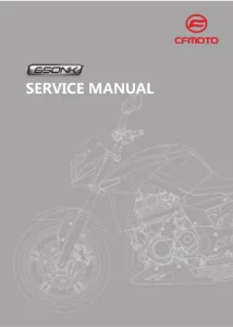 CFMOTO 650NK (CF650) Service Manual PDF Download cover page page 1