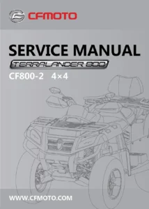 CFMOTO CF800-2 ATV Technical Service Manual PDF Download cover page page 1