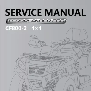CFMOTO CF800-2 ATV Technical Service Manual PDF Download cover page page 1