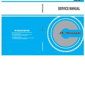 Daelim B-Bone 125 (SN125) Scooter Service Repair Manual PDF Download cover page page 1