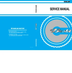 Daelim SC125 Besbi Scooter Service Manual PDF Download cover page page 1