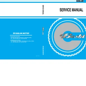 Daelim SC125 Besbi Scooter Service Manual PDF Download cover page page 1