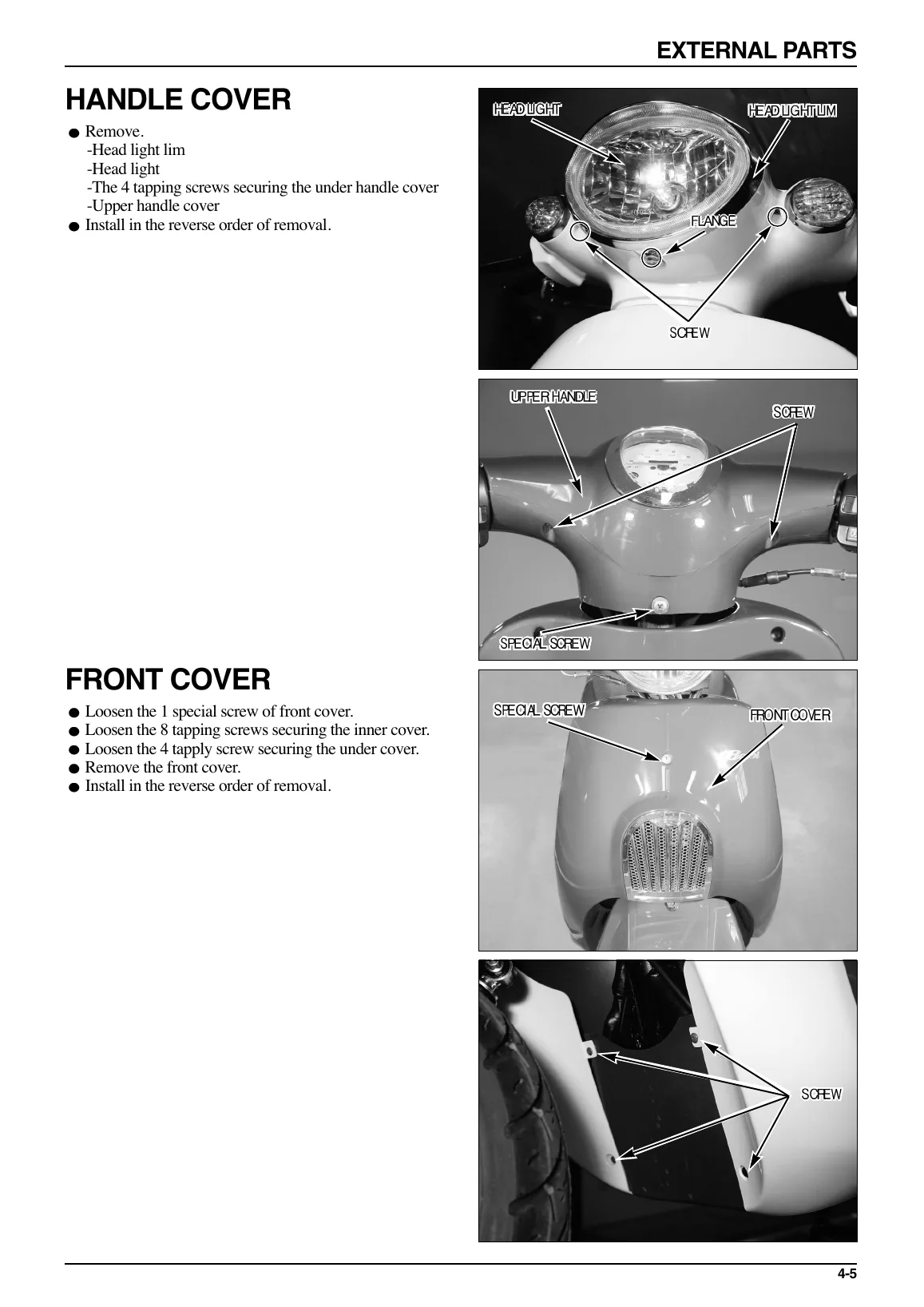 Daelim SC125 Besbi Scooter Service Manual PDF Download sample page page 41