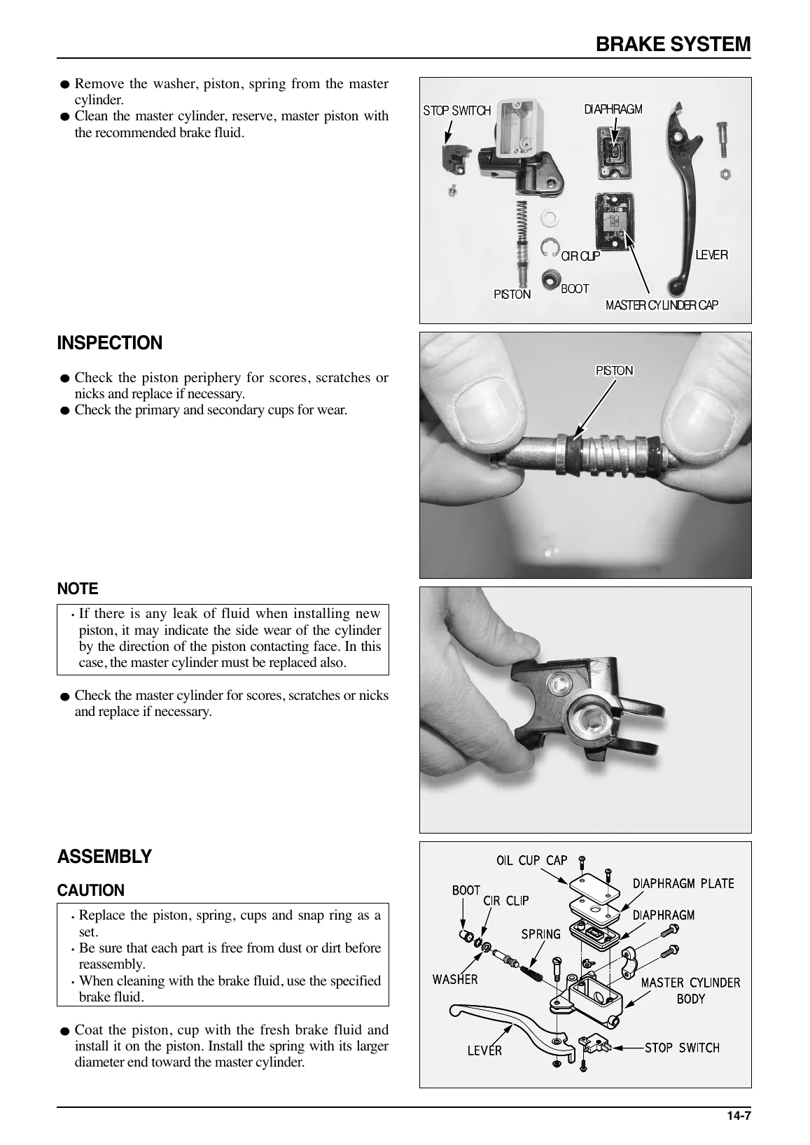 Daelim SC125 Besbi Scooter Service Manual PDF Download sample page page 151