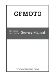 CFMOTO CF150T-6A & CF125T-22A Scooter Service Manual PDF Download cover page page 1