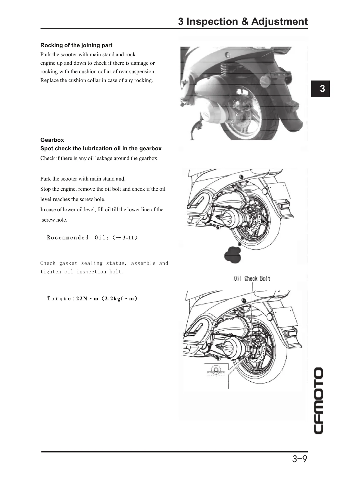 CFMOTO CF150T-6A & CF125T-22A Scooter Service Manual PDF Download sample page page 52
