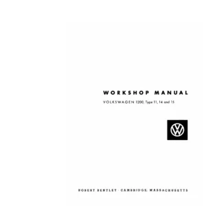 1961-1965 Volkswagen 1200 Types 11 14 15 Workshop Manual PDF Download