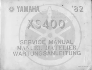 1982 Yamaha XS400 Seca Service Repair Manual