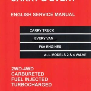 1990-1998 Suzuki Carry Truck & Every Van F6A Service Manual PDF Download