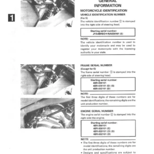 1992 Yamaha XJ600S Service Manual PDF Download