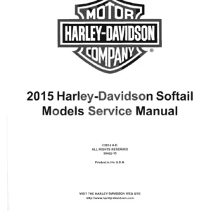 2015 Harley-Davidson Softail Models Service Manual PDF Download