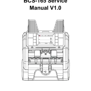 BCS-165 Currency Counter Service Manual PDF Download