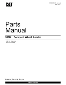 Caterpillar 918M Compact Wheel Loader Parts Manual PDF Download