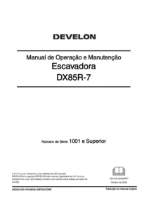 DEVELON DX85R-7 / DX89R-7 Excavator Operation & Maintenance Manual PDF Download