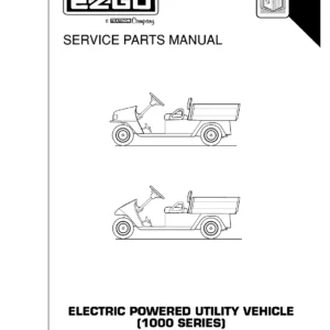 E-Z-GO Workhorse 1000 Electric Utility Vehicle Service Parts Manual 1999-2000