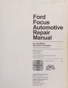Ford Focus (2000-2011) Repair Manual PDF Download