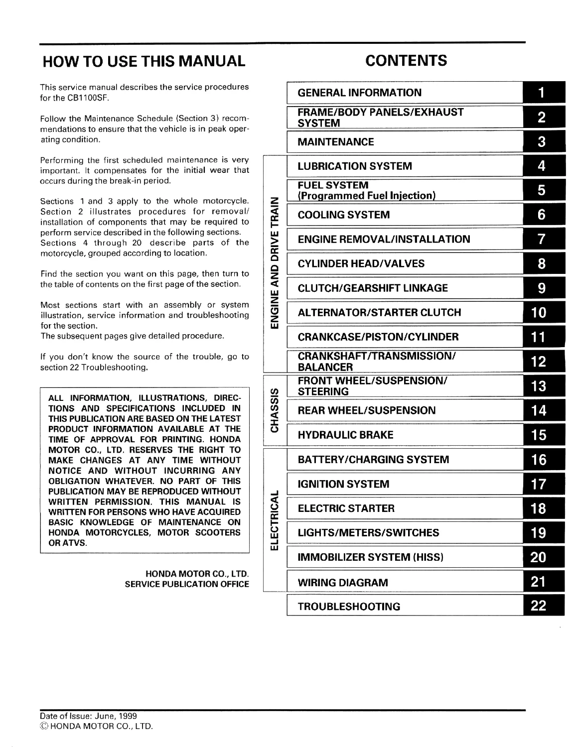 Honda CB1100SF (X11) Shop Service Manual PDF Download - Image 2