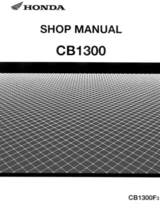 Honda CB1300 Shop Manual PDF Download CB1300F3